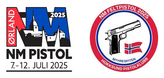 Logoer for NM bane og NM feltpistol 2025