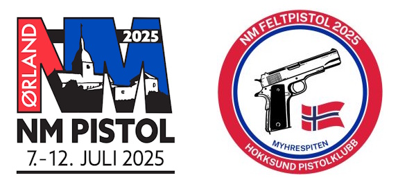 Logoer for NM bane og NM feltpistol 2025